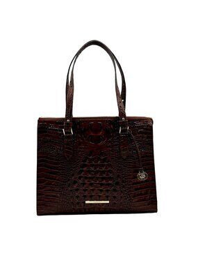Brahmin Anywhere Melbourne Embossed Leather Tote – Pecan Melbourne